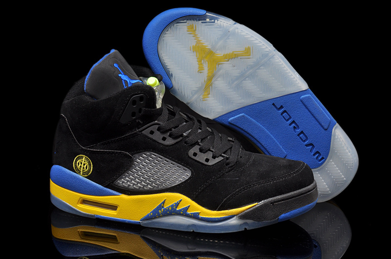 Originals AIR JORDAN 5 Mens suede leather Black 2013
